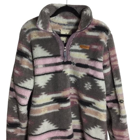 Simply Southern Turtle Fleece Quarter Zip Pullover Sweater size XL - Picture 8 of 11